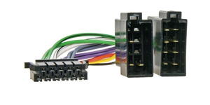 ISO-adapter KABEL 451-459003 JVC TIL ISO 11 PINS (28 x 9 mm).