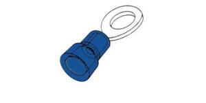 Blå ringkabelsko - Stelforbindelse 5,5mm 317245-16505