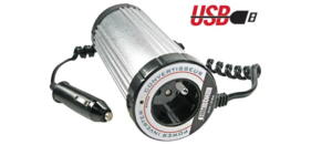 Velleman Inverter PSIC150B - 12Vdc til 230Vac 150W USB 24699