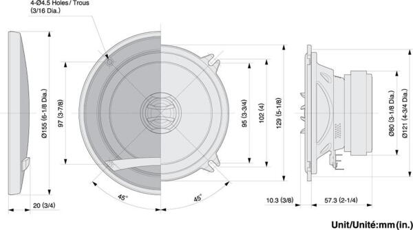 Pioneer TS-E1302i 13cm 2-way Coaxial højtaler sæt (180W)