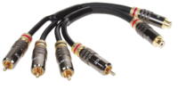 C-Quence 451-4960-102 RCA Y-Cable Black Line 0,20 m